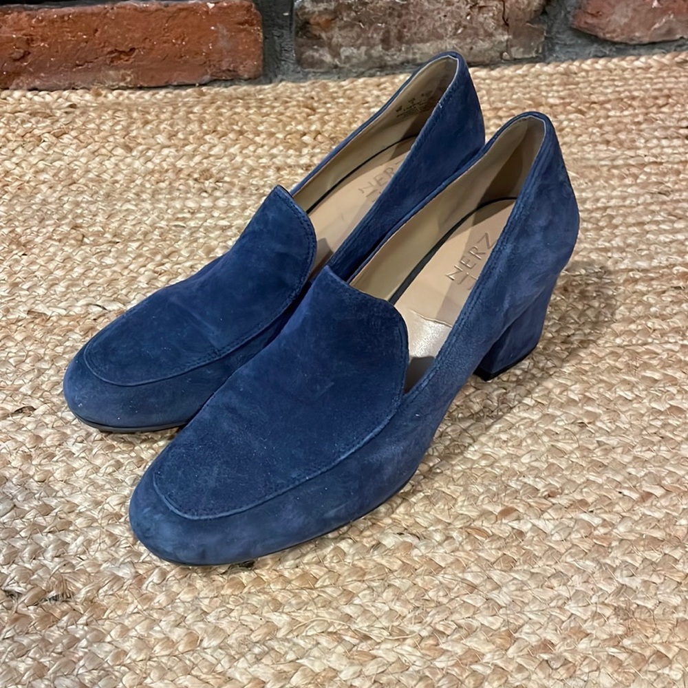 Naturalizer Blue Suede Loafers 8